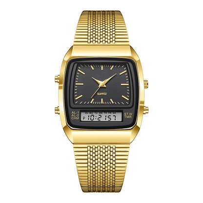 ⌚✨ Retro Style Square Face Multifunction Watch – Chronograph, Date Display & Classic Design 🕰️