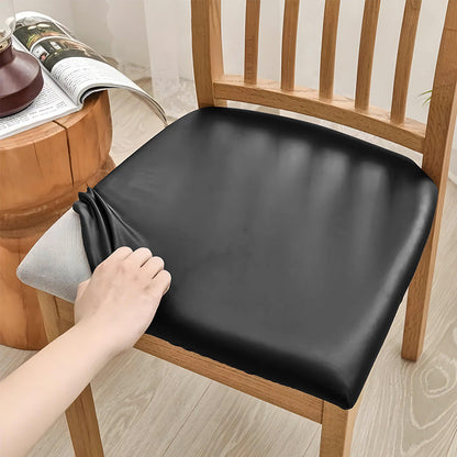 ✨ PU Leather Chair Protector – Waterproof & Oil-Resistant Seat Covers for Dining Chairs, Removable & Washable