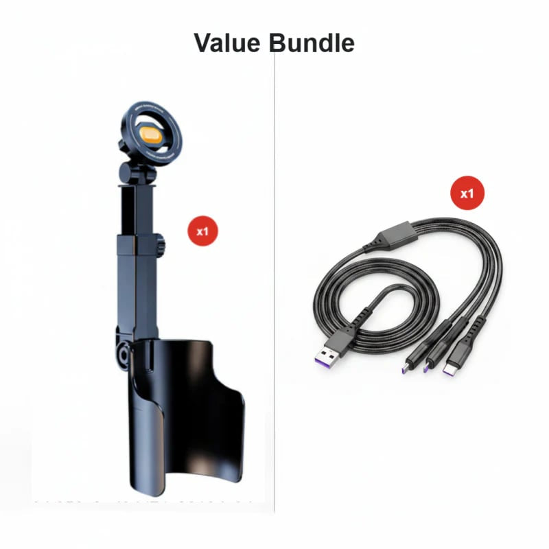 🔥Car Cup Holder Phone Mount – 360° adjustable, strong N52 magnet, one-handed operation, fits all phones, stable magnetic and clamp models for safe driving