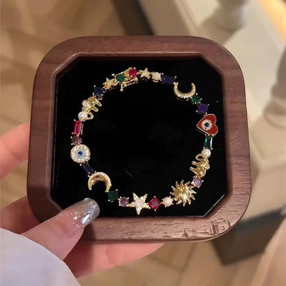 💕New Arrival💫Whimsical Celestial Charm Bracelet✨(Free Storage Box)