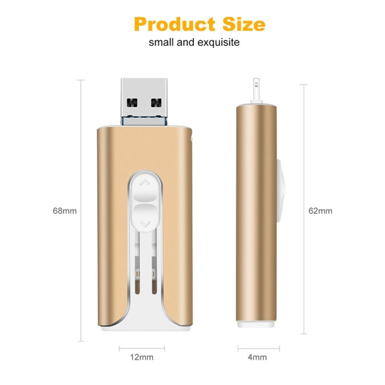 🌟High-capacity 3-in-1 USB flash drive