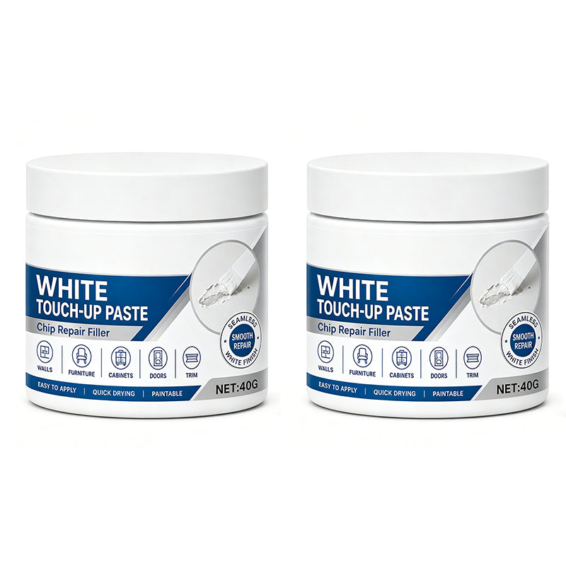 White Furniture Touch-Up Paste with Brush
