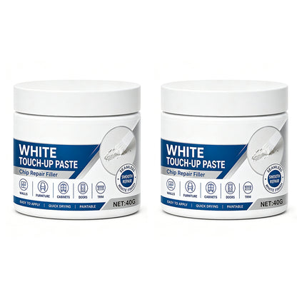 White Furniture Touch-Up Paste with Brush