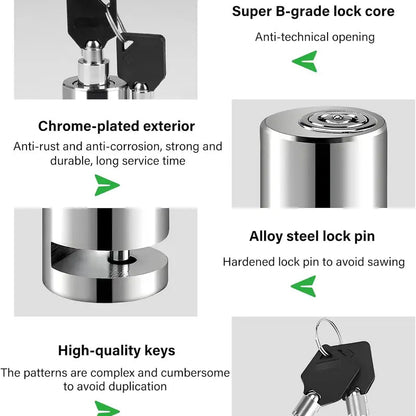 Motorcycle Disc Brake Lock, Anti-Theft Motorcycle Safety Brake Disc Lock 🔒