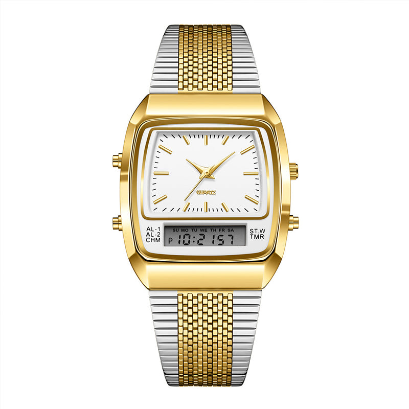 ⌚✨ Retro Style Square Face Multifunction Watch – Chronograph, Date Display & Classic Design 🕰️