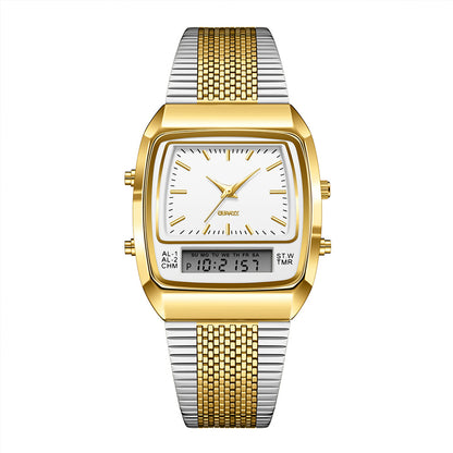 ⌚✨ Retro Style Square Face Multifunction Watch – Chronograph, Date Display & Classic Design 🕰️