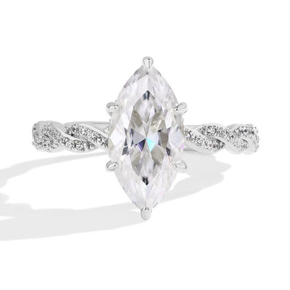 Elegant Sparkling Cubic Zirconia Ring