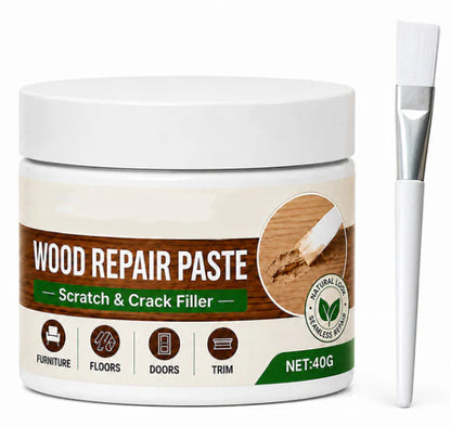 White Furniture Touch-Up Paste with Brush