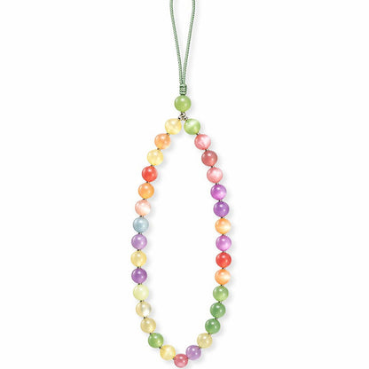Rainbow Cat's Eye Beaded Necklace