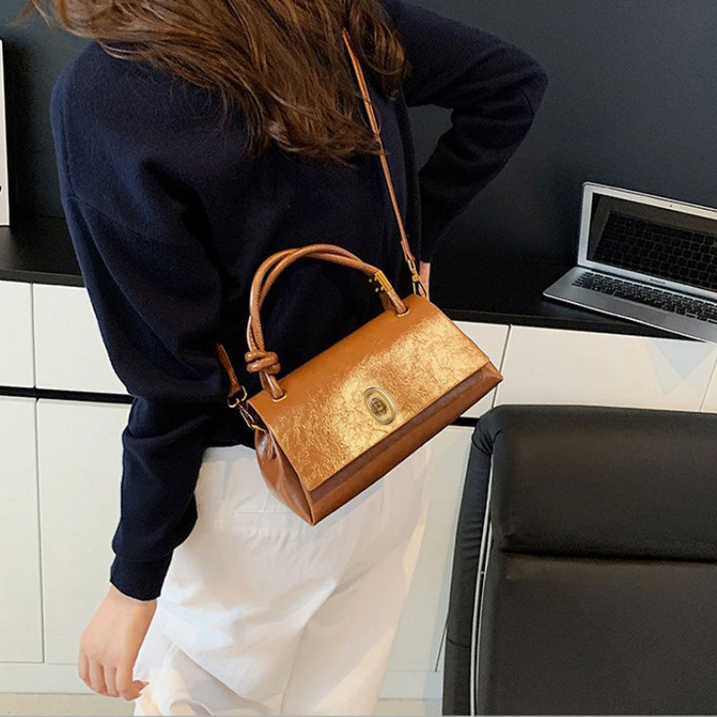 👜 Women's Mini Top Handle Crossbody Bag – 3-Way Wear | Large Capacity PU Leather Handbag | Smooth Zipper Closure | Chic & Compact Daily Purse ✨