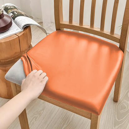 ✨ PU Leather Chair Protector – Waterproof & Oil-Resistant Seat Covers for Dining Chairs, Removable & Washable