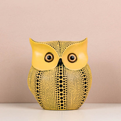 Abstract Owl Figurine