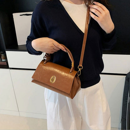 👜 Women's Mini Top Handle Crossbody Bag – 3-Way Wear | Large Capacity PU Leather Handbag | Smooth Zipper Closure | Chic & Compact Daily Purse ✨