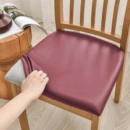 ✨ PU Leather Chair Protector – Waterproof & Oil-Resistant Seat Covers for Dining Chairs, Removable & Washable