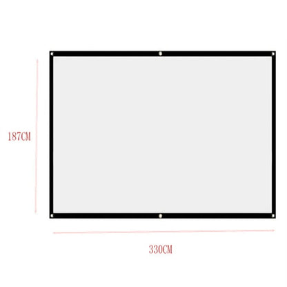 ⏰📺HD Matte White Projection Screen, Immersive Home Theater🎬🌟
