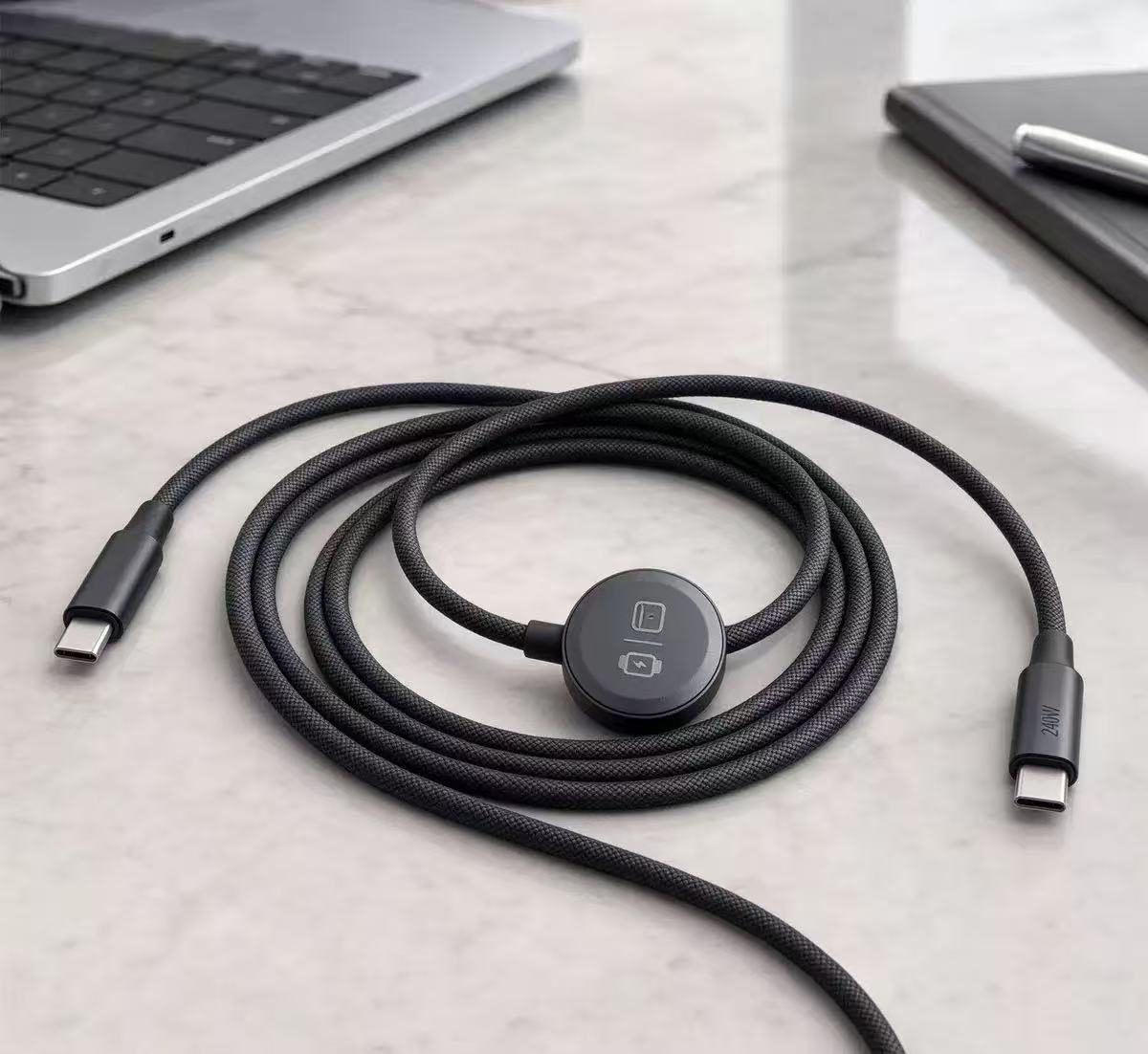 3-in-1 USB-C Data & Charging Cable, 240W, 5 ft Braided