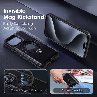 🔥 HOT SALE 🔥🔥New In Phone Case for iPhone 17 Series - Luxurious Leather Invisible Stand Case