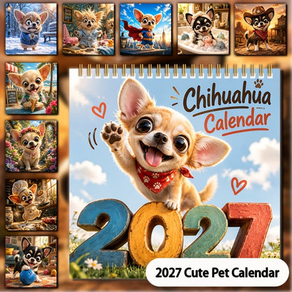 🐕2027 New Chihuahua Wall Calendar🎉