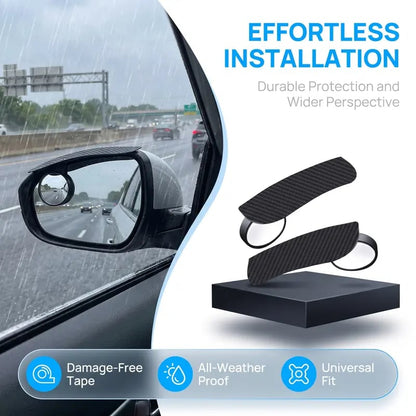 2‑Piece Car Rearview Mirror Rain Visors
