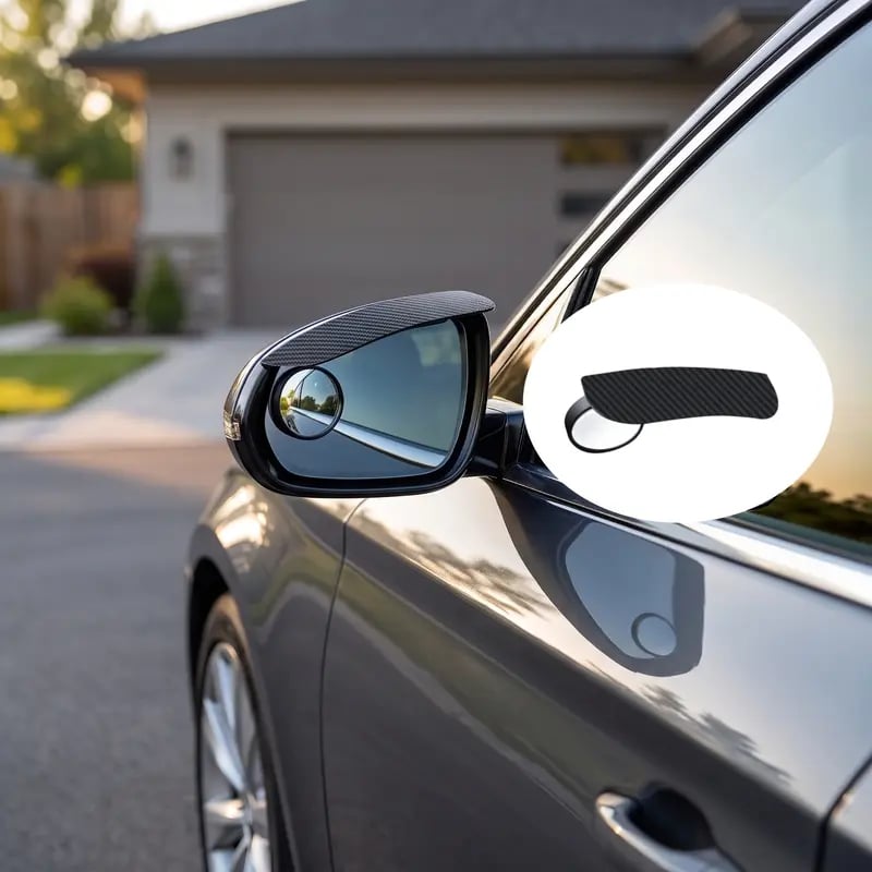 2‑Piece Car Rearview Mirror Rain Visors