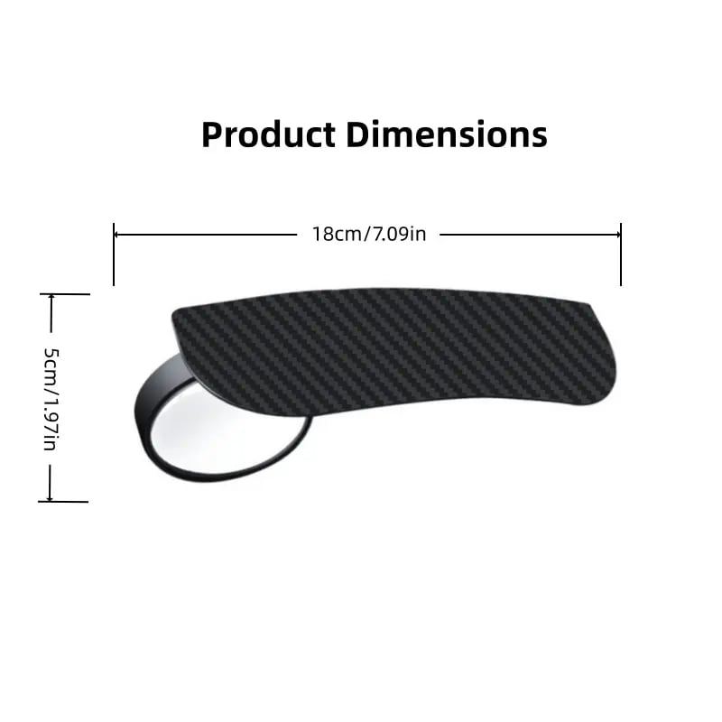 2‑Piece Car Rearview Mirror Rain Visors