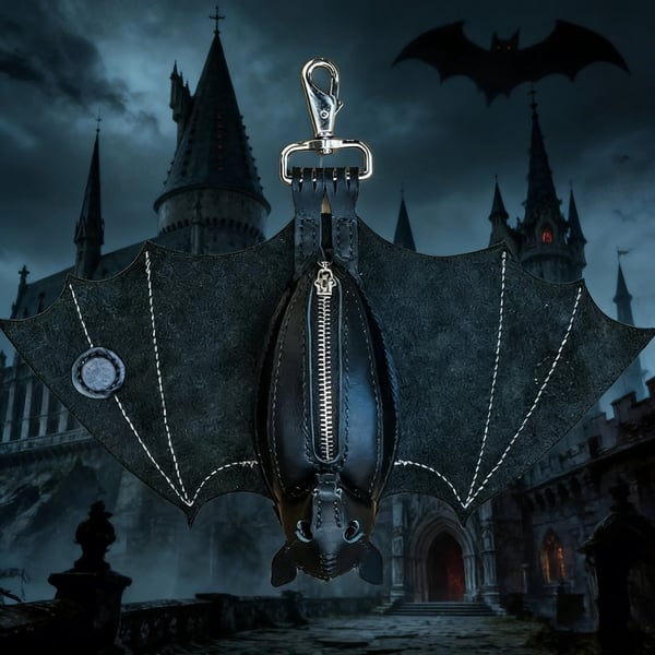 🦇Leather Bat Coin Purse