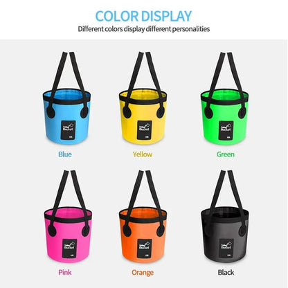 Portable Foldable Water Bucket - Perfect for Fishing, Camping, Traveling!!