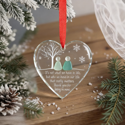 Timeless Friendship Sea Glass Heart Keepsake