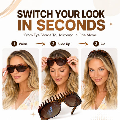 2-In-1 Tortoiseshell Headband Sunglasses