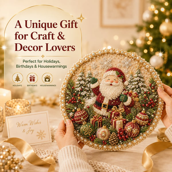 🌸🌻🍂🎄 Four Seasons & Holiday Pearl Art Hanging Wreath Kit ✨
