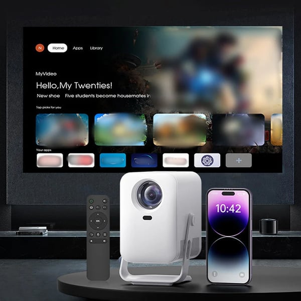 ⏰📺HD Matte White Projection Screen, Immersive Home Theater🎬🌟