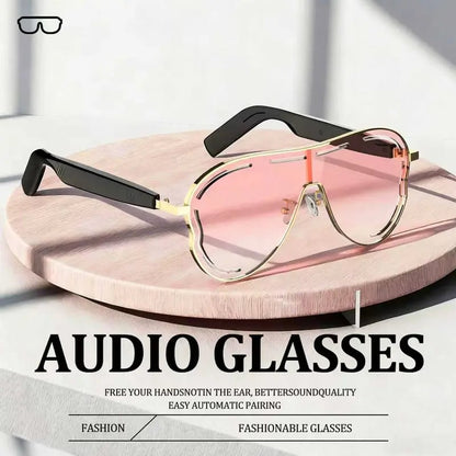 🎶⚡Wireless Audio Smart Glasses with Bluetooth 5.4 – Waterproof Sports Sunglasses with Anti-Blue Light & UV Shield – Ideal Tech Gadget Holiday Gift Idea 🕶️❄️