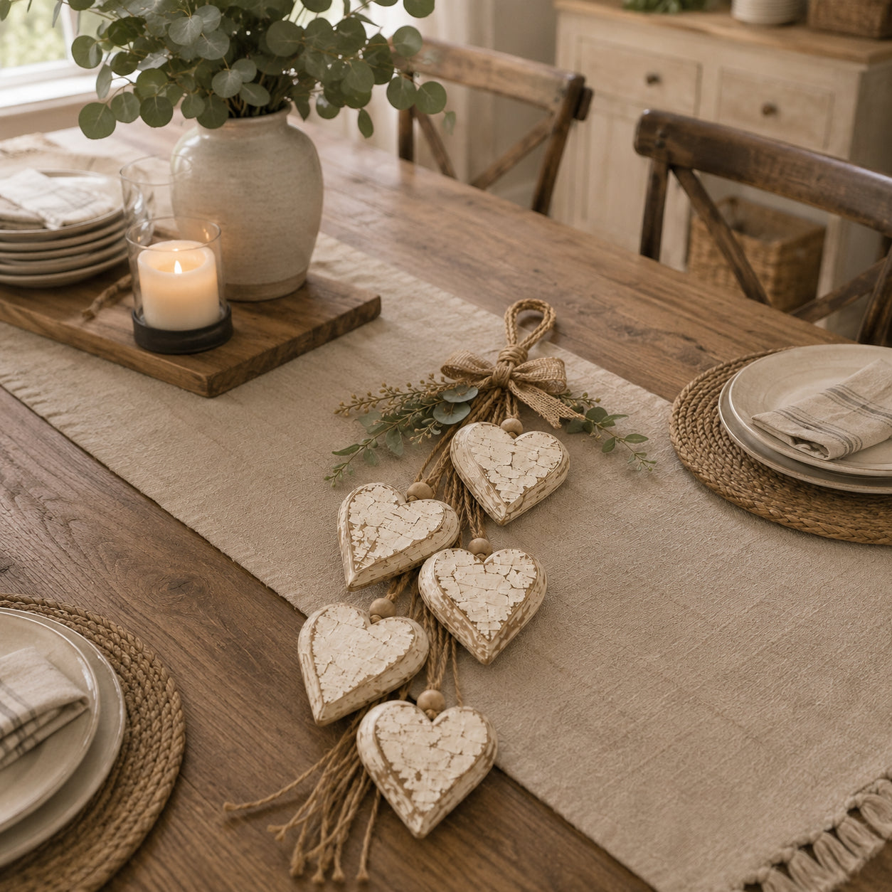 🤎 Hanging Heart Wall Decor - A Heartwarming Gift for Every Home
