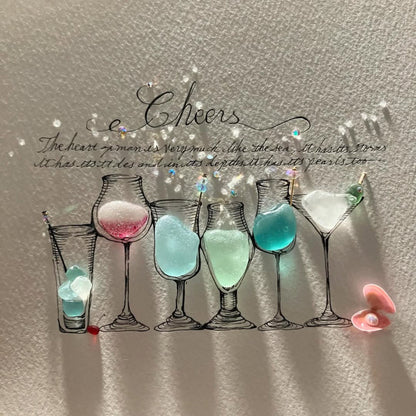 Sea Glass Cocktail Art