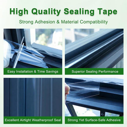 Self-Adhesive Silicone Waterproof Tape (2x33ft) - High-Temperature Resistant Waterproof, Draftproof & Easy to Remove