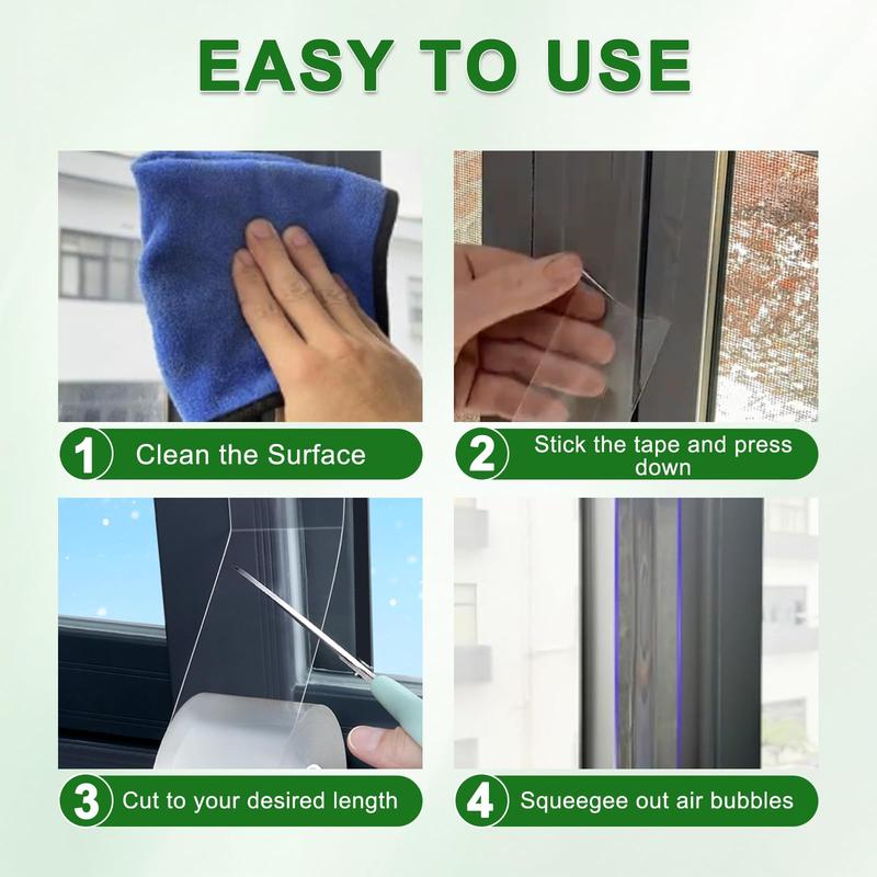 Self-Adhesive Silicone Waterproof Tape (2x33ft) - High-Temperature Resistant Waterproof, Draftproof & Easy to Remove