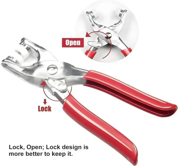 100pcs Invisible Buckles + Pliers DIY Sewing Kit