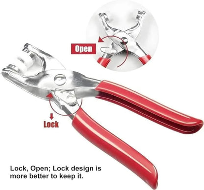 100pcs Invisible Buckles + Pliers DIY Sewing Kit