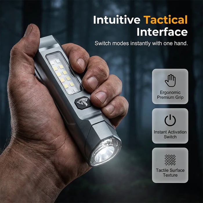 Infrared Laser Flashlight with COB Magnetic Base