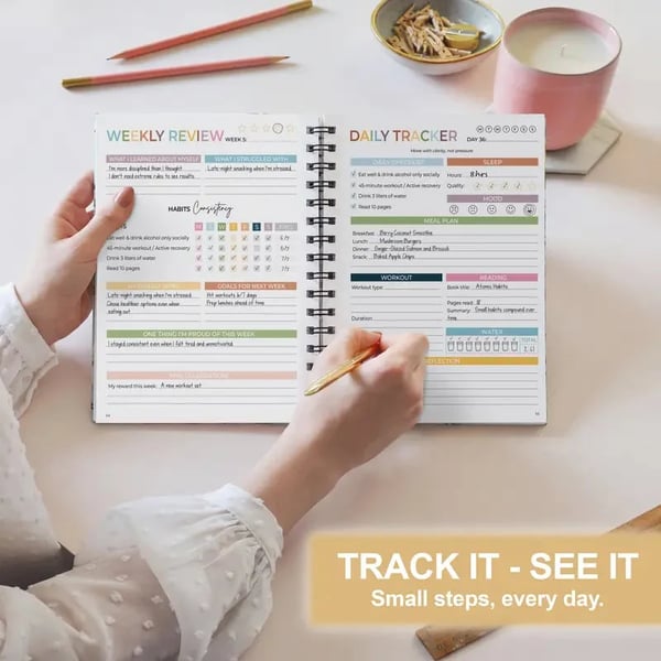 🔥HOT SALE🔥📗75 Soft Challenge Journal For Women | The Gentle Habit Tracker That Helps You Finish What You Start