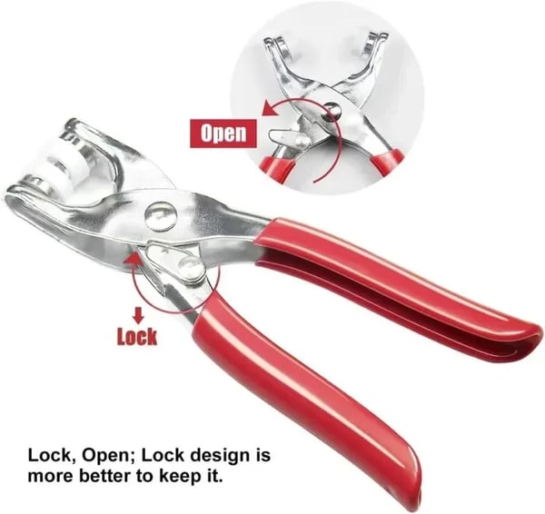 100pcs Invisible Buckles + Pliers DIY Sewing Kit