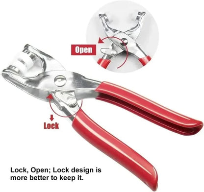100pcs Invisible Buckles + Pliers DIY Sewing Kit