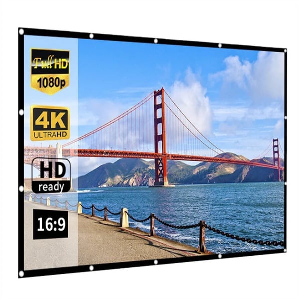 ⏰📺HD Matte White Projection Screen, Immersive Home Theater🎬🌟