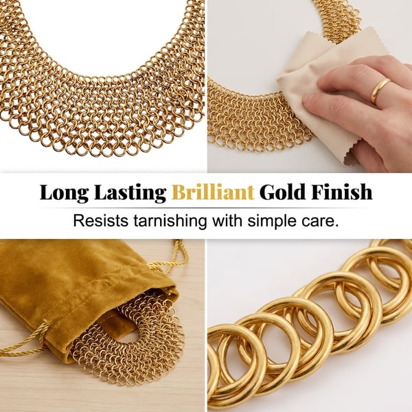 🔥HOT SALE🔥Geometric Circular Link Statement Collar Necklace