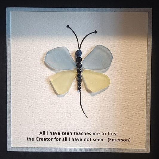 🦋Butterfly Sea Glass Art