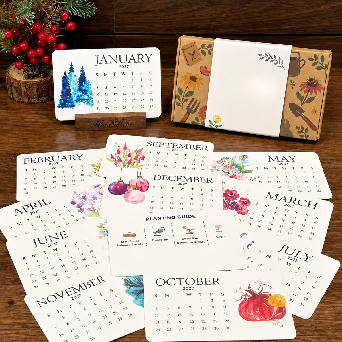 🌱Eco-Friendly Plantable “Timeless” Seed Calendar 2027