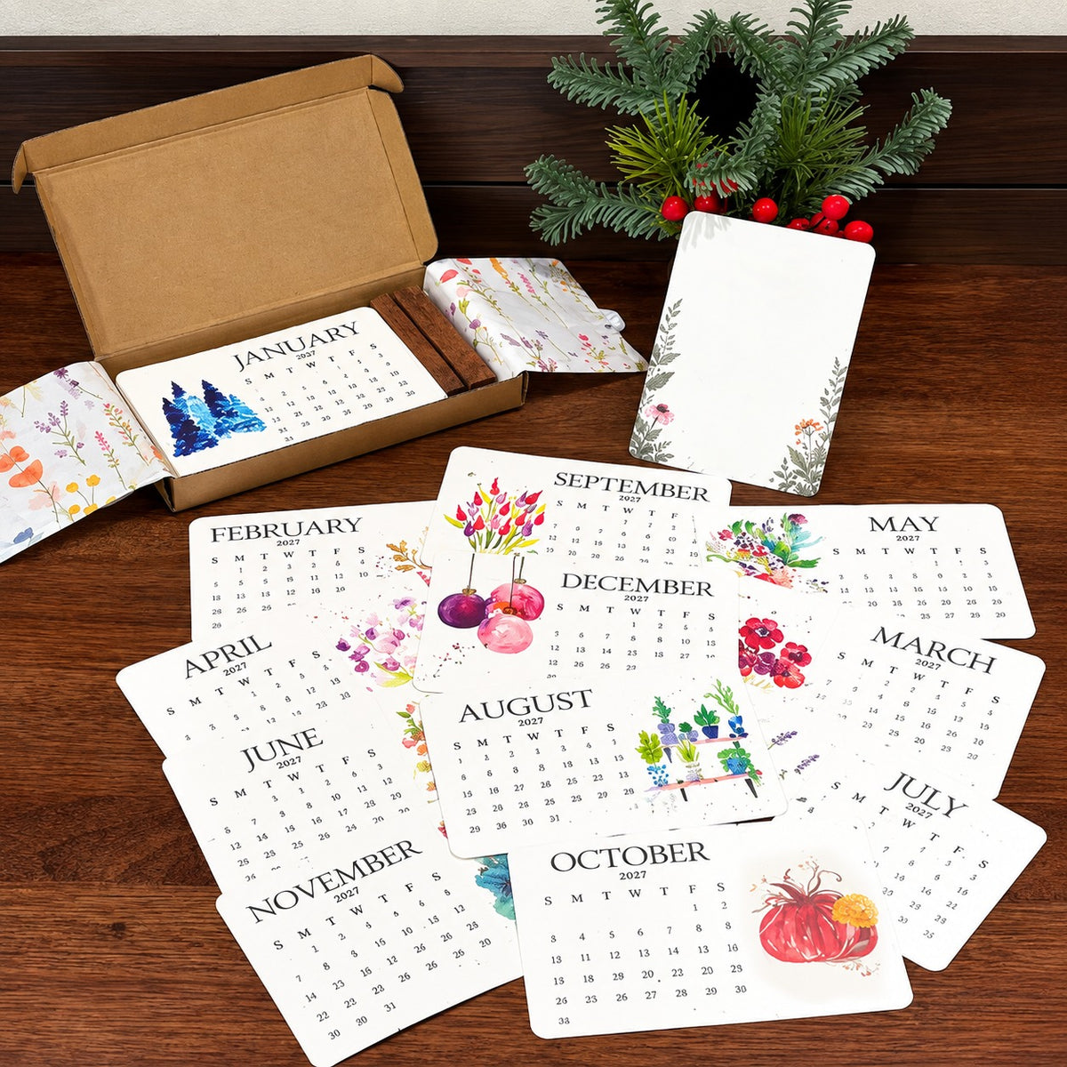 🌱Eco-Friendly Plantable “Timeless” Seed Calendar 2027