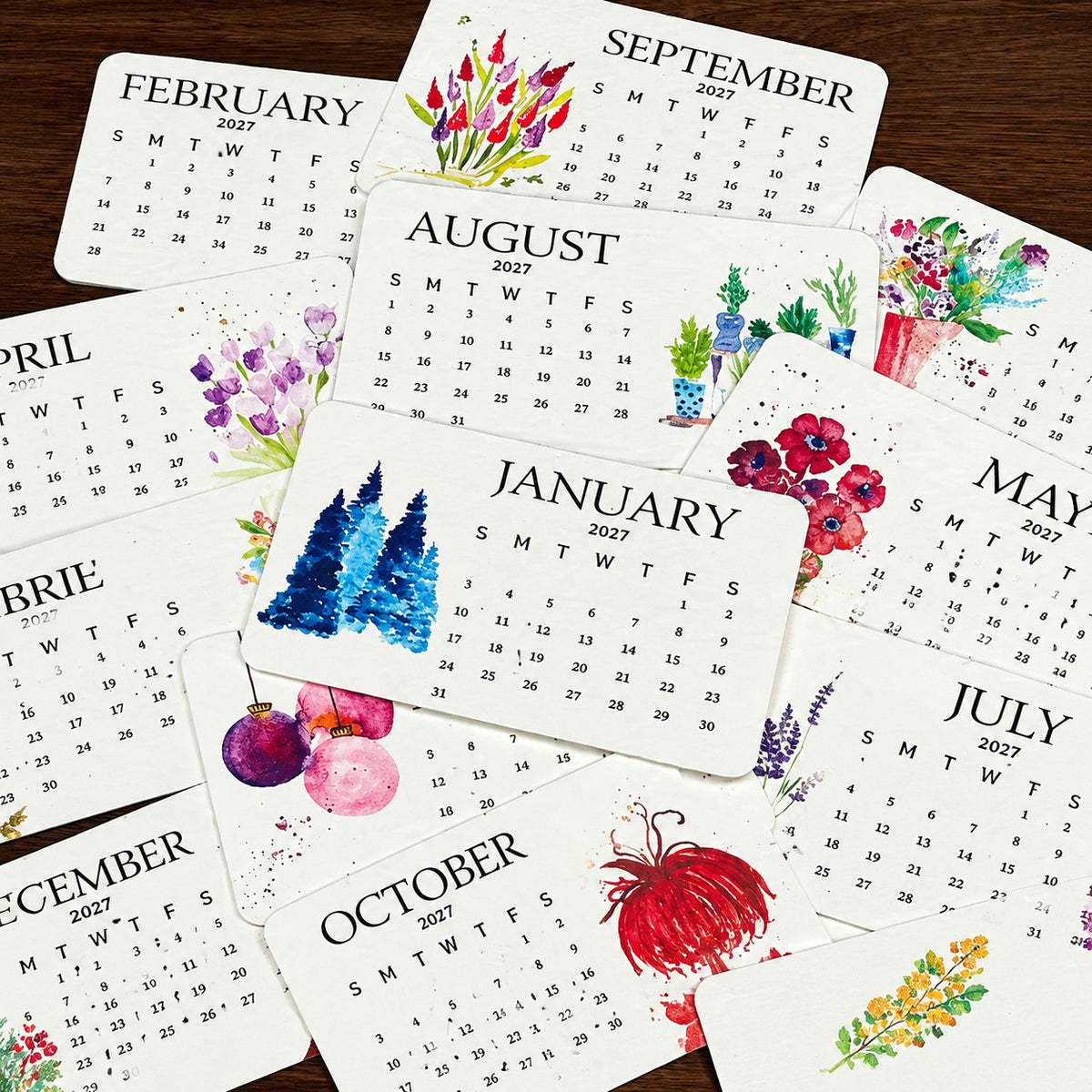 🌱Eco-Friendly Plantable “Timeless” Seed Calendar 2027
