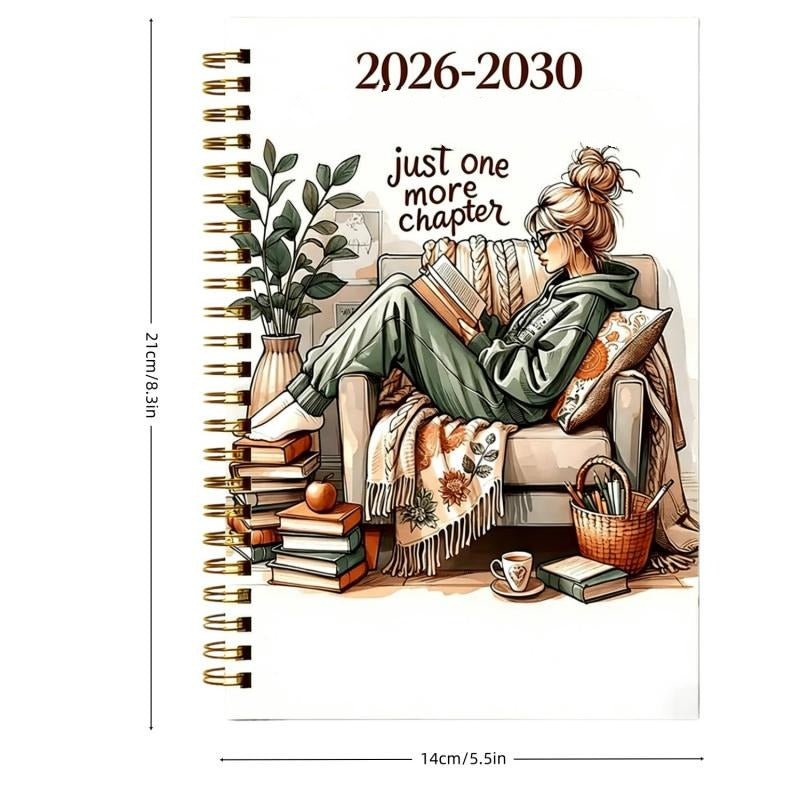 📚 2026–2030 5-Year Planner | Long-Term Monthly Organizer & Goal Planning Log Book for Work, School & Everyday Life