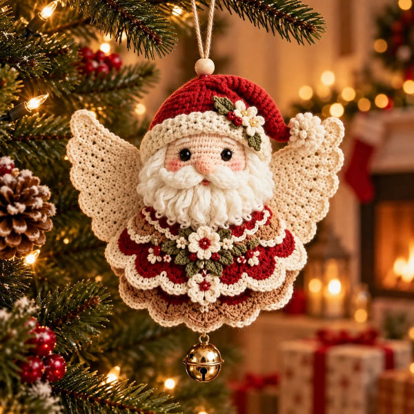 🎄 Diy Crochet Christmas Angel Ornament Kit – Make, Hang & Treasure✨
